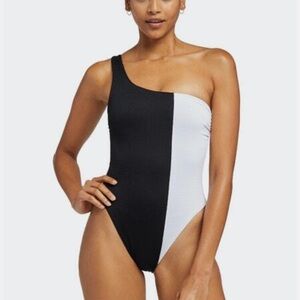 Vitamin A Womens Eclipse One-Piece one-shoulder swimsuit